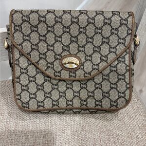 Vintage Gucci Plus Brown Monogram  Bag